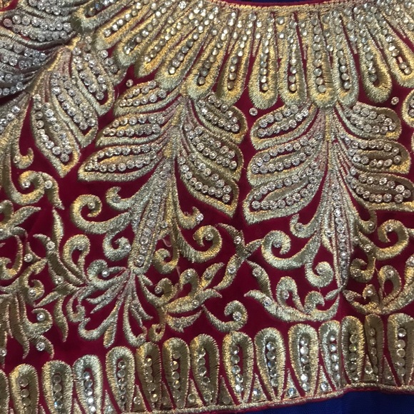 Pink and blue salwaar kameez - Picture 2 of 4